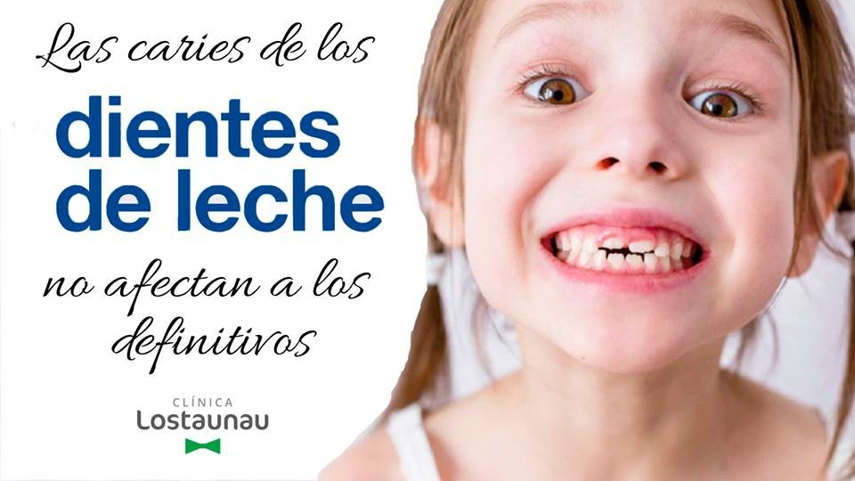 Las caries de los dientes de leche no afectan a los definitivos